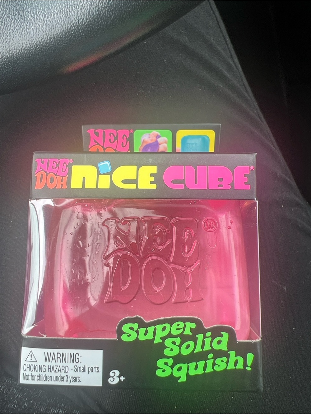 Nee Doh Nice Cube Super Solid Squish - Pink